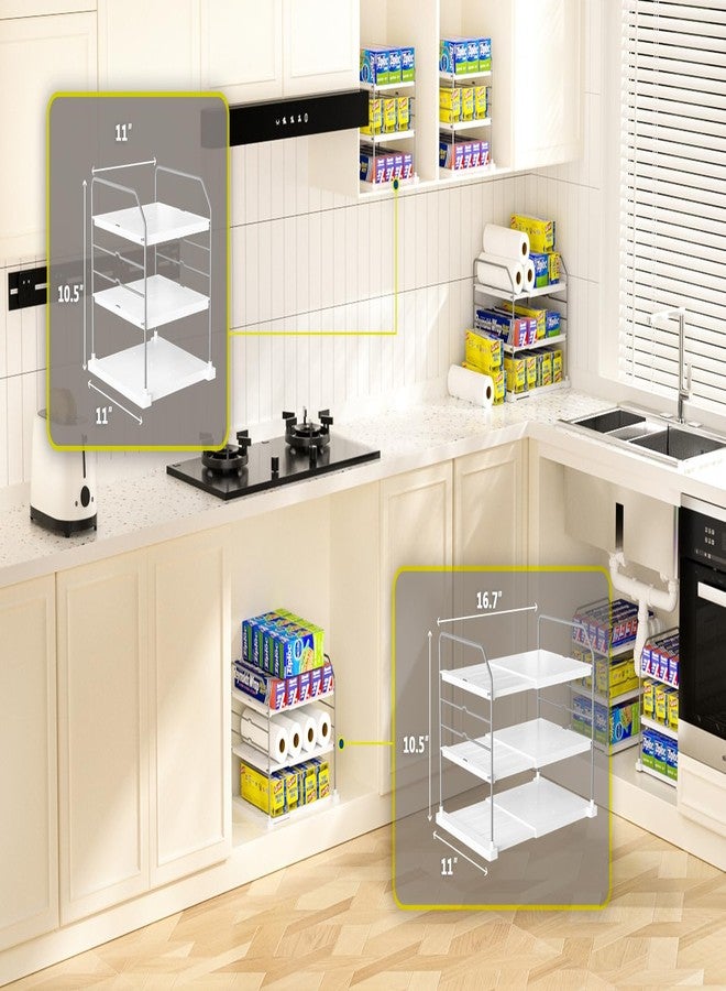 EVERIE حامل قابل للتمديد من إيفري للأكياس البلاستيكية، وأغلفة الطعام، ورقائق الألومنيوم، والوجبات الخفيفة، والعلب للمطبخ - Image 4