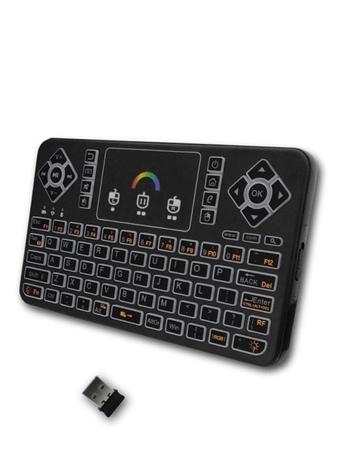 Q9 2.4G RF Wireless Mouse Combo Handheld Remote Control Keyboard With Touchpad - English