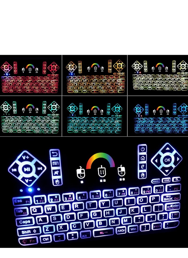 Q9 2.4G RF Wireless Mouse Combo Handheld Remote Control Keyboard With Touchpad - English