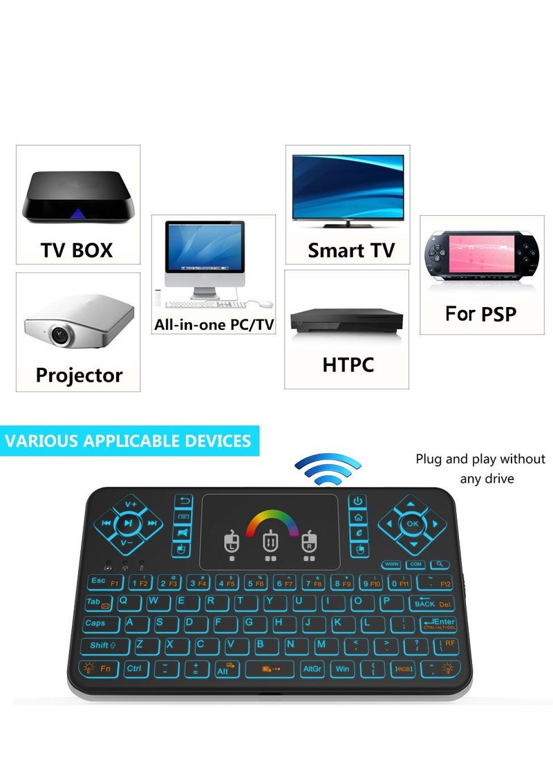 Q9 2.4G RF Wireless Mouse Combo Handheld Remote Control Keyboard With Touchpad - English