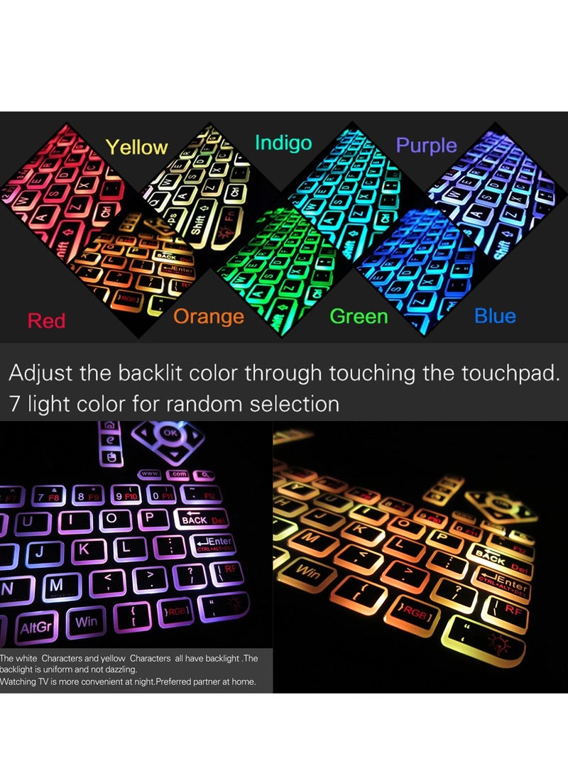 Q9 2.4G RF Wireless Mouse Combo Handheld Remote Control Keyboard With Touchpad - English