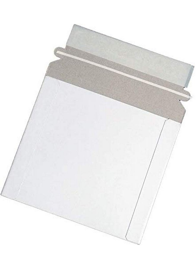 Progo White Cd/Dvd Disc Cardboard Mailers 6 X 6 3/8 Inches Self Seal Adhesive Flap 100 Pack  - Image 1