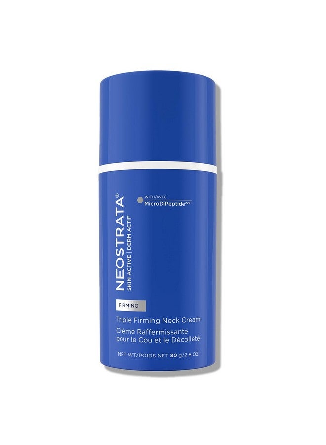 نيوستراتا كريم نيوستراتا لشد الرقبة ثلاثي المفعول، تركيبة جديدة ومحسنة - مع مايكرو دي ببتيد 229®، نيوجلوكوزامين، وباكوتشيول، خالي من العطور والزيوت، كريم تجديد منطقة الصدر لجميع أنواع البشرة، 80 جرام. - Image 1