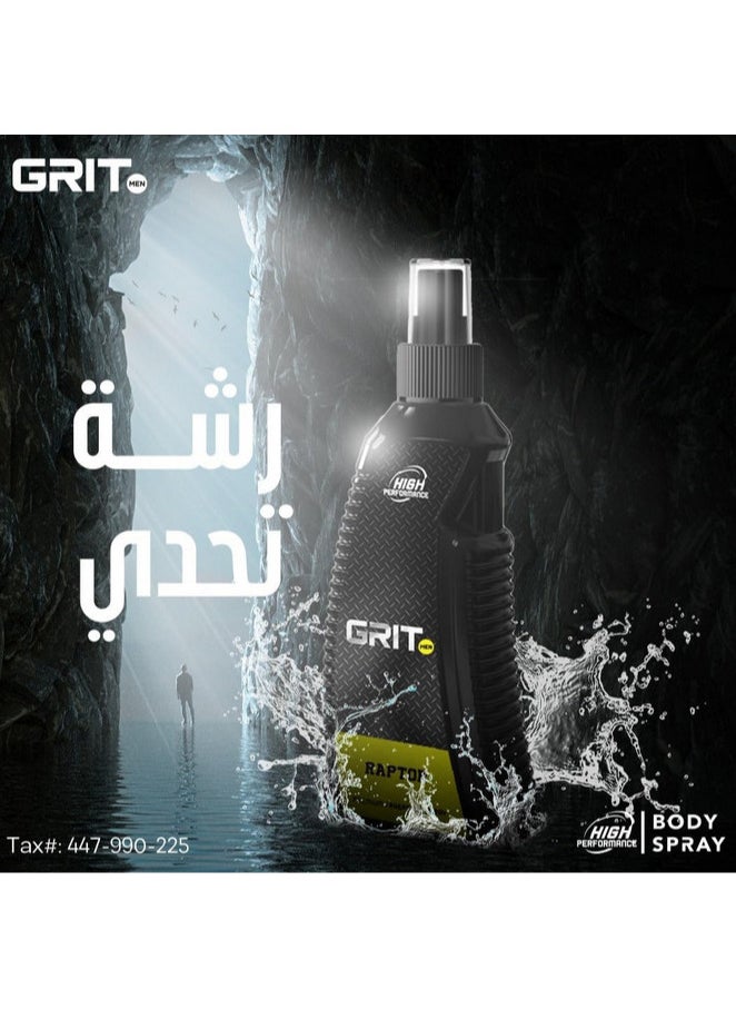 GRIT GRIT Raptor Body spray for men 200ml  - Image 3