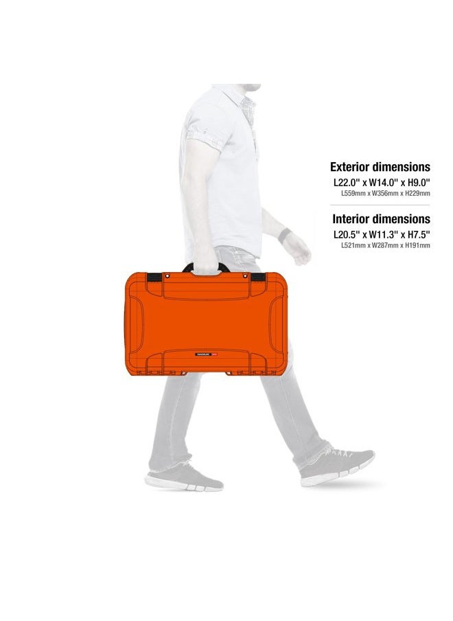 Nanuk - Wheeled Series 935 Lightweight NK-7 Resin Waterproof Protective Case with Foam Insert and Lid Organizer - Orange - Image 1