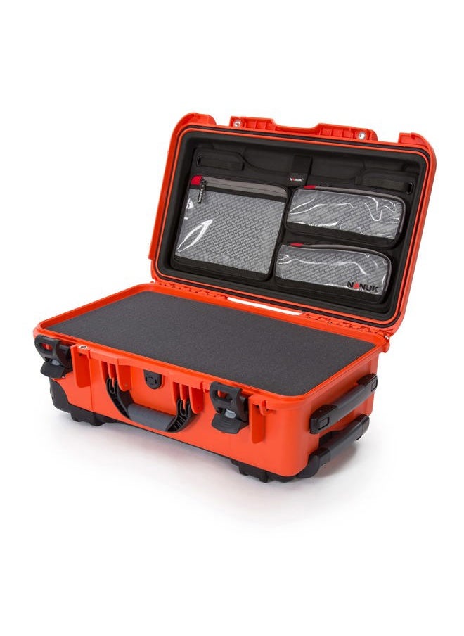 Nanuk - Wheeled Series 935 Lightweight NK-7 Resin Waterproof Protective Case with Foam Insert and Lid Organizer - Orange - Image 1