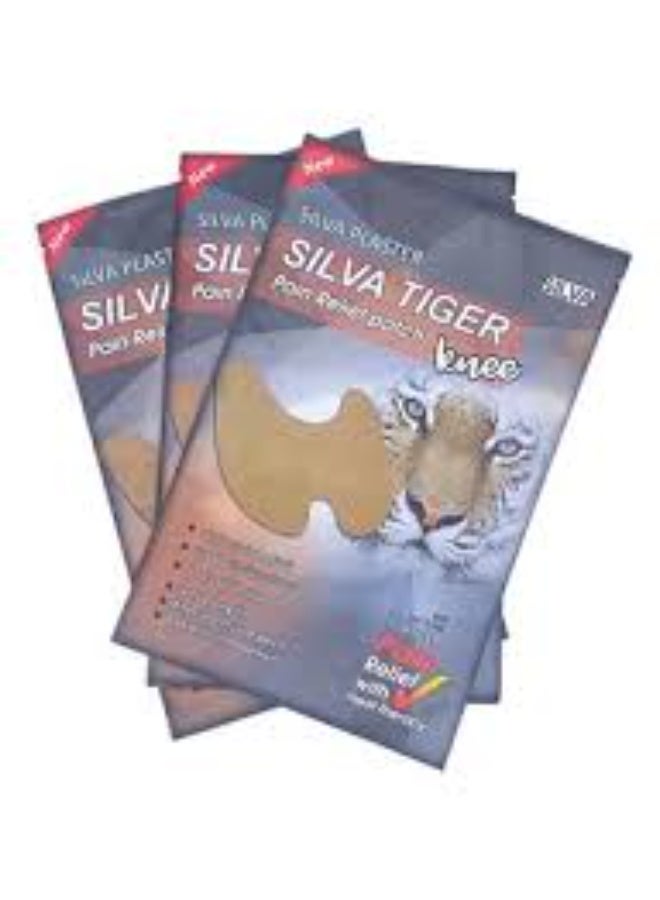 SILVA Tiger Knee Pain Relief Patch size 13.7*10 cm – 3 Pieces