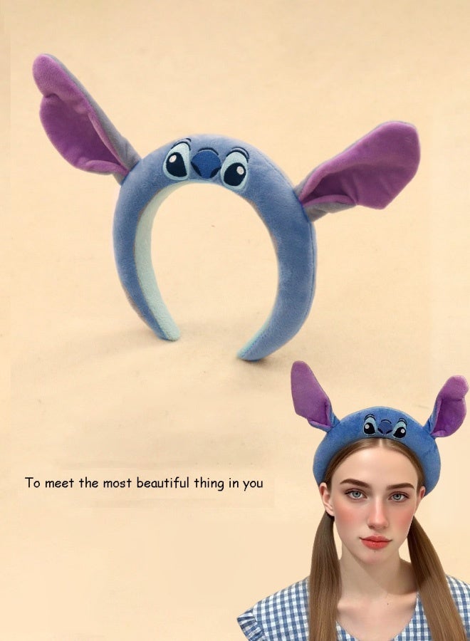 Stitch Plush Hairband | Cute Hair Accessory for Girls | Soft & Lightweight Headband for Daily Wear & Parties | Perfect Gift for Cartoon Lovers - Image 1