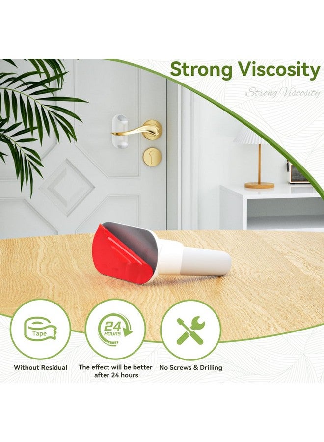 إيوديمن قفل ذراع باب أمان للأطفال من EUDEMON، عبوة من قطعتين، قفل مقبض الباب للأطفال والحيوانات الأليفة، قفل مزلاج باب مقاوم للأطفال، يدور بزاوية 180 درجة، سهل التشغيل في اتجاهين (أبيض) - Image 1