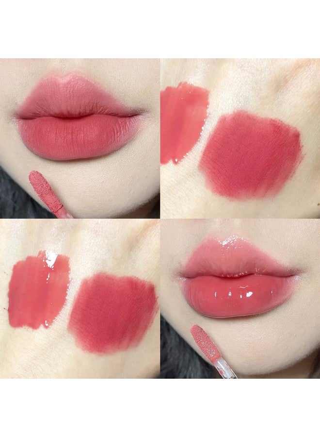 Domality 6 Colors 2 In 1 Doubleend Lip Gloss Set 6Pcs Matte Velvet & Mirror Finish Liquid Lipstick Long Lasting Waterproof Glossy Lip Glaze Plumping Hydrating Fuller Lip Makeup Gift Kit - Image 5