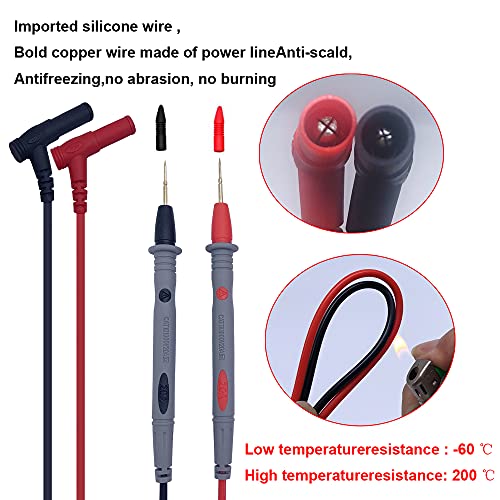 MOGAOPI Multimeter Test Leads Set, Professional Leads Kit, Precision Sharp Probe Test Lead 1000V 20A Gold-Plated Probe Leads with Alligator Clips, Test Hooks, Test Probes Lead, Test Tweezer - Image 3