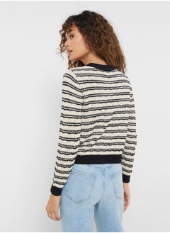 VERO MODA Striped Knitted Cardigan  - Image 2