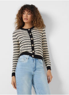 VERO MODA Striped Knitted Cardigan  - Image 1