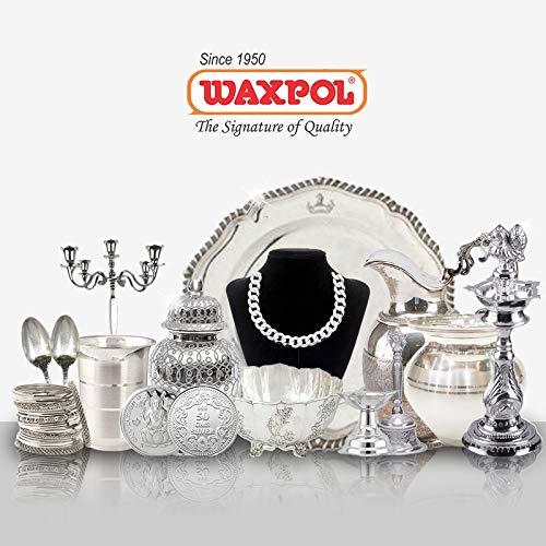 Waxpol Silver Polish 300 ml (100 ml set of 3)– Powerful Silver Cleaner for Jewellery, Coins, Utensils & Pooja Items | Removes Tarnish & Restores Shine - Image 5