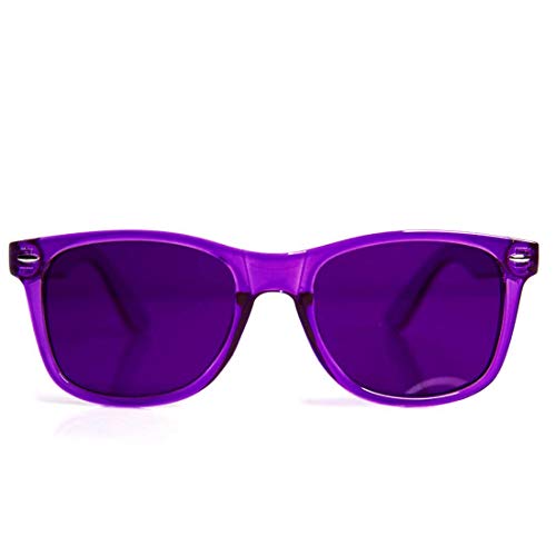GloFX Violet Color Therapy Glasses Chakra Glasses Chromotherapy Relax Glasses