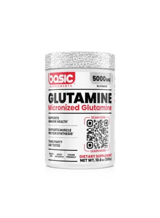 Basic Supplements Glutamine 60 Servings 300G - Image 1