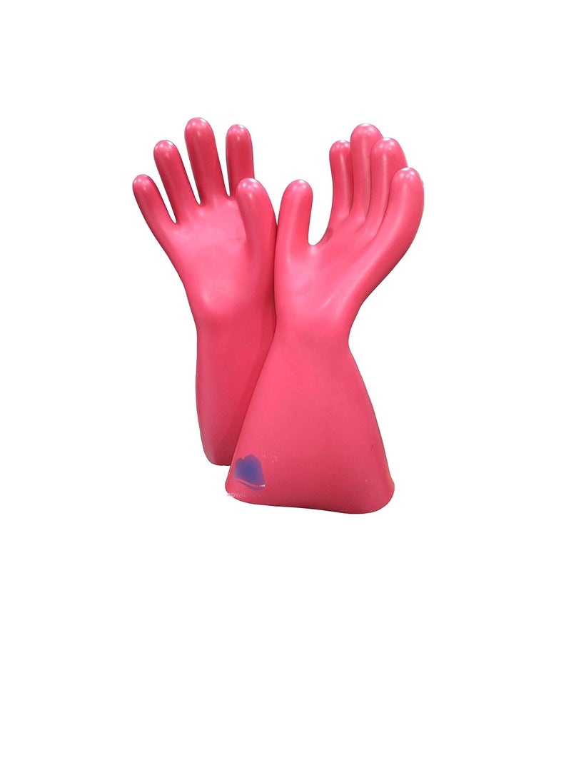 Generic - Electrical Insulated Lineman Rubber Gloves Electrician High Voltage Hand Shape Waterproof Safety Protective Work Gloves Insulating for Man & Woman (22KV) - Image 1