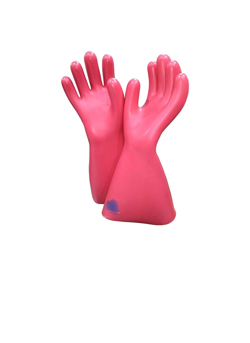 Generic - Electrical Insulated Lineman Rubber Gloves Electrician High Voltage Hand Shape Waterproof Safety Protective Work Gloves Insulating for Man & Woman (22KV) - Image 1