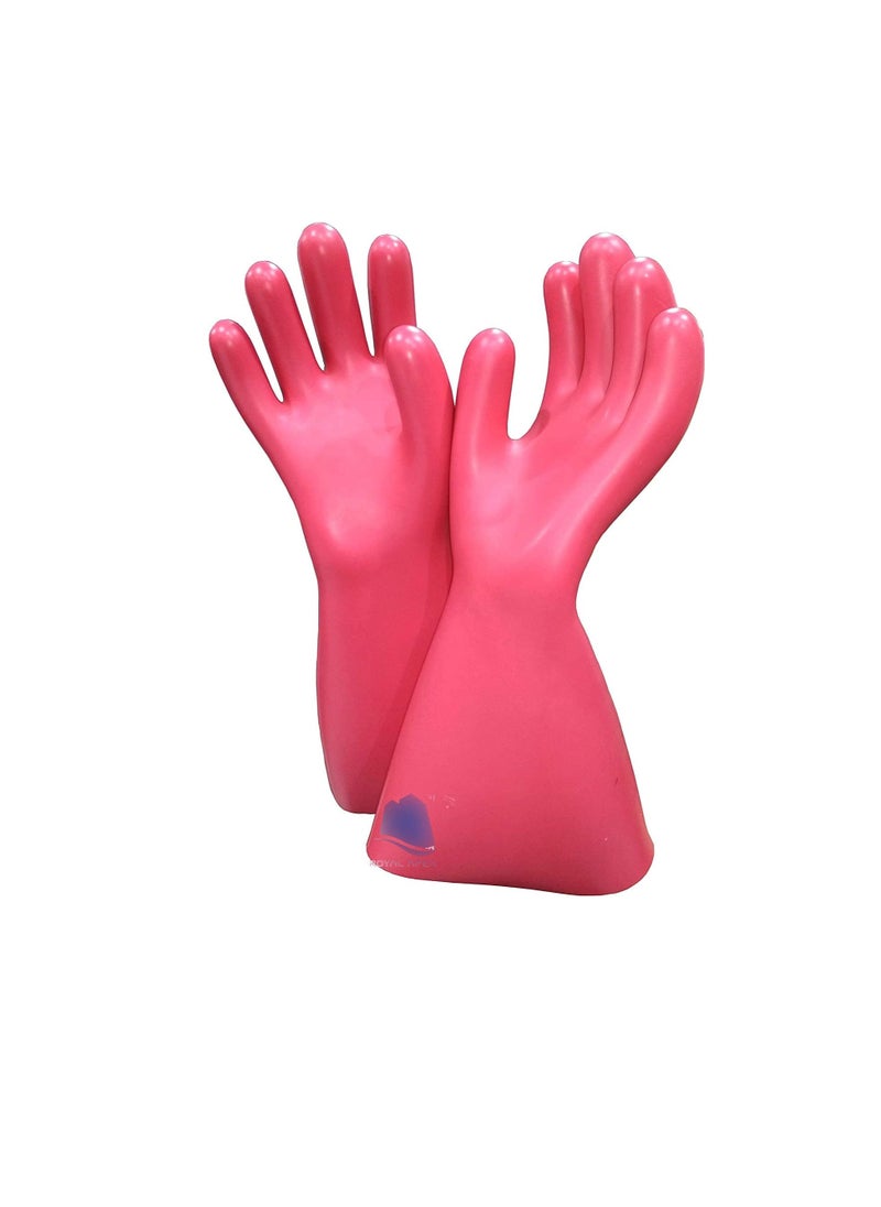 Generic - Electrical Insulated Lineman Rubber Gloves Electrician High Voltage Hand Shape Waterproof Safety Protective Work Gloves Insulating for Man & Woman (22KV) - Image 1