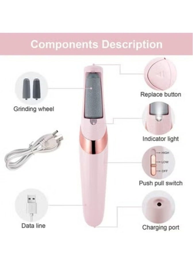 مبرد قدم كهربائي قابل لاعادة الشحن بمنفذ USB مقاوم للماء بسرعتين للقدم والكعب - Image 3