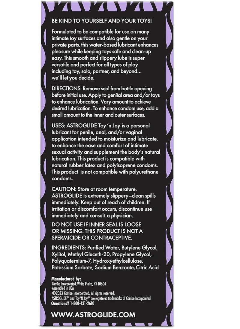 ASTROGLIDE Water Based Lube Toy Joy Personal Lubricant 5 oz  - Image 3