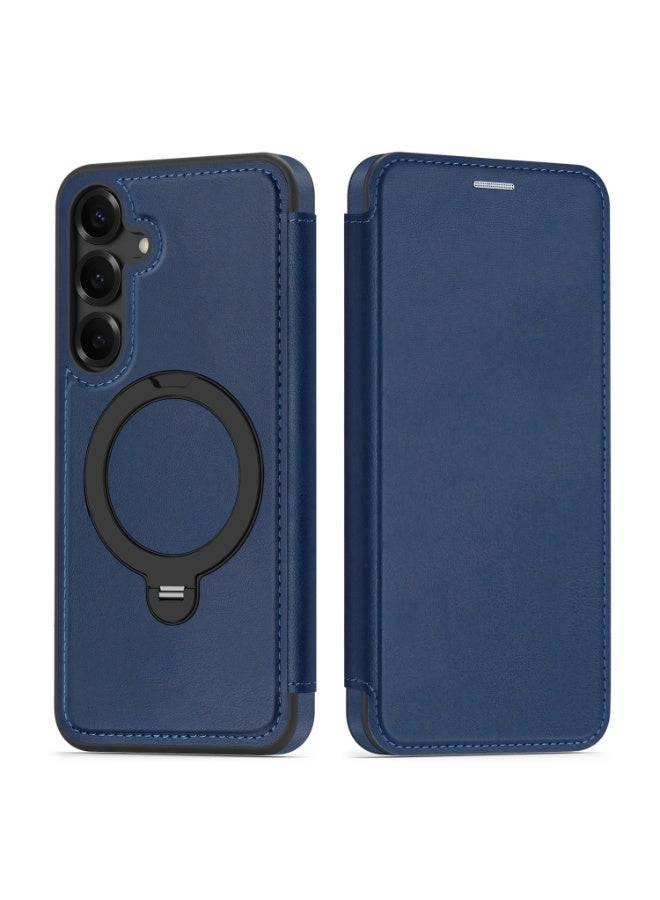 Magnetic Flip Leather Wallet Case for Samsung Galaxy S26, S26 Plus, S25, S25 Plus, S24, S24 Plus with RFID Blocking and Shockproof Protection - Image 5