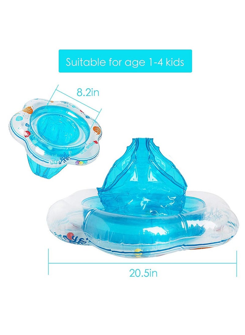 SYOSI Inflatable Baby Swim Float Seat, Safety Seat Double Airbag, Toys Summer Fun Water Supplies for Baby 8-48 Months - Image 4