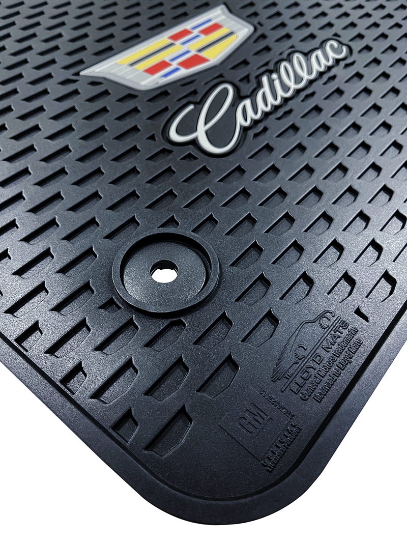 Lloyd Mats CustomFit AllWeather Rubber Floor Mats for Cadillac XT5 2017ON 2PC Fronts