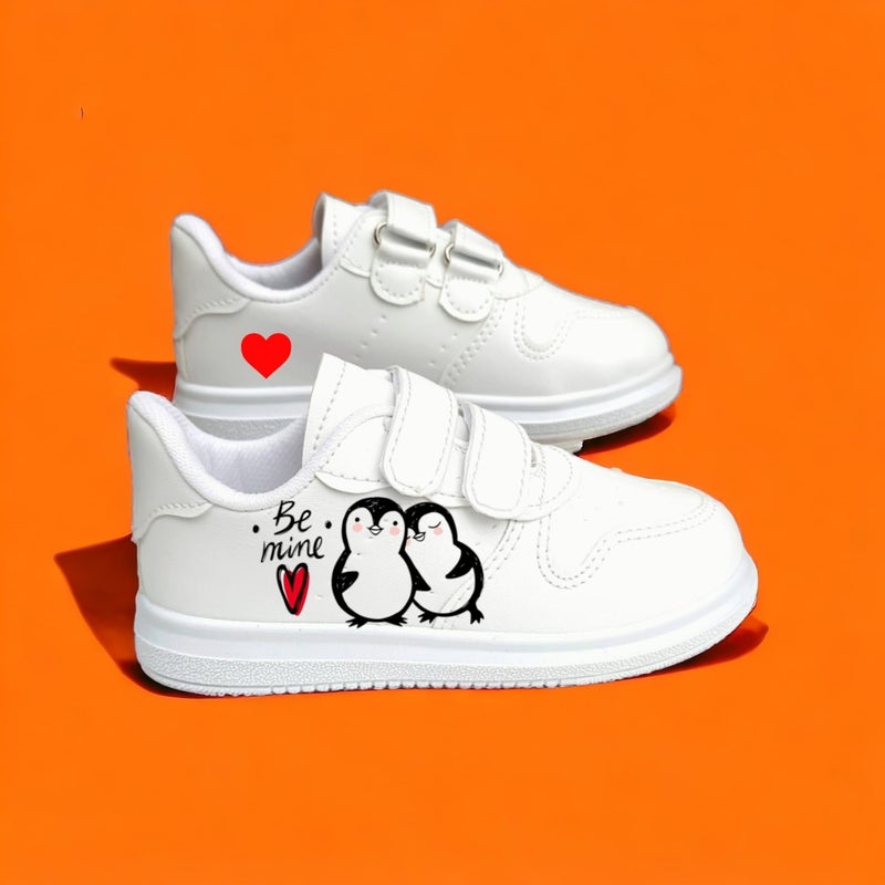 Amazoon Desing Amazon Design Penguin Printed Sneaker Kids Sports Shoes  - Image 1