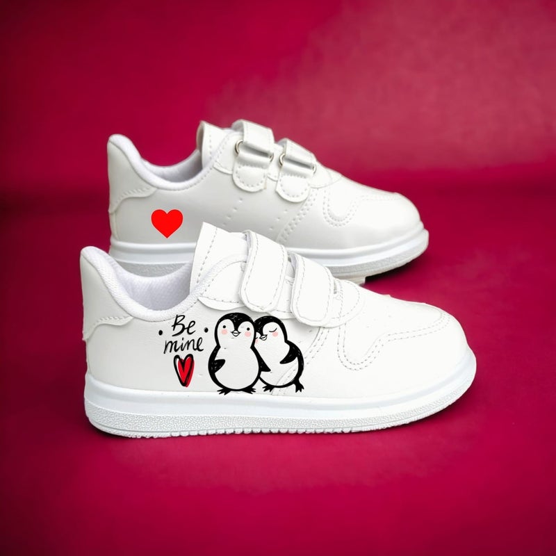 Amazoon Desing Amazon Design Penguin Printed Sneaker Kids Sports Shoes  - Image 3