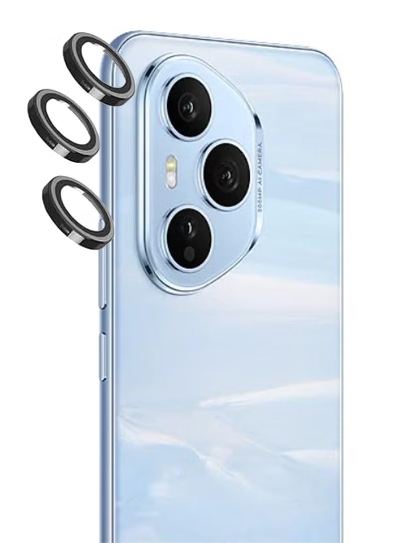 واقي زجاجي لعدسة الكاميرا لهاتف Honor 400 Pro - أسود - Image 1