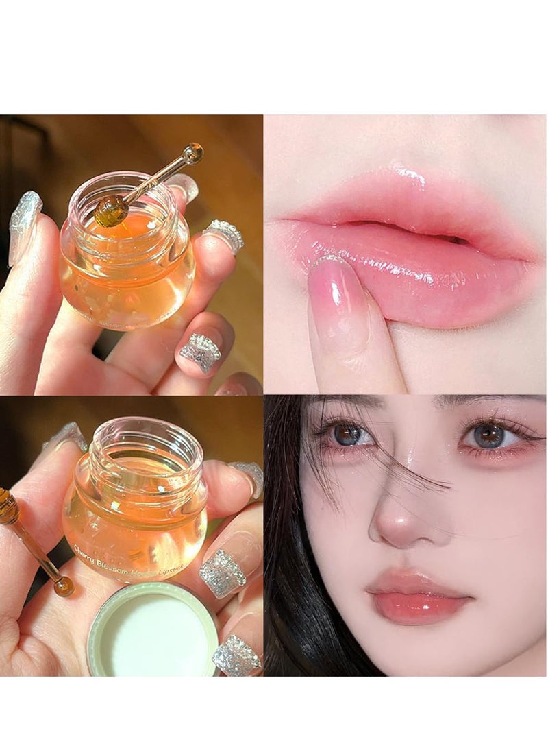 KASTWAVE Lip Balm, Moisturizing Honey Lip Oil Lipsticks, Lip Care, Lip Balm Honey Pot Lip Mask, Fast-Acting Nourishment, Ideal for Chapped, Dry, Cracked, or Damaged Lips - Image 2