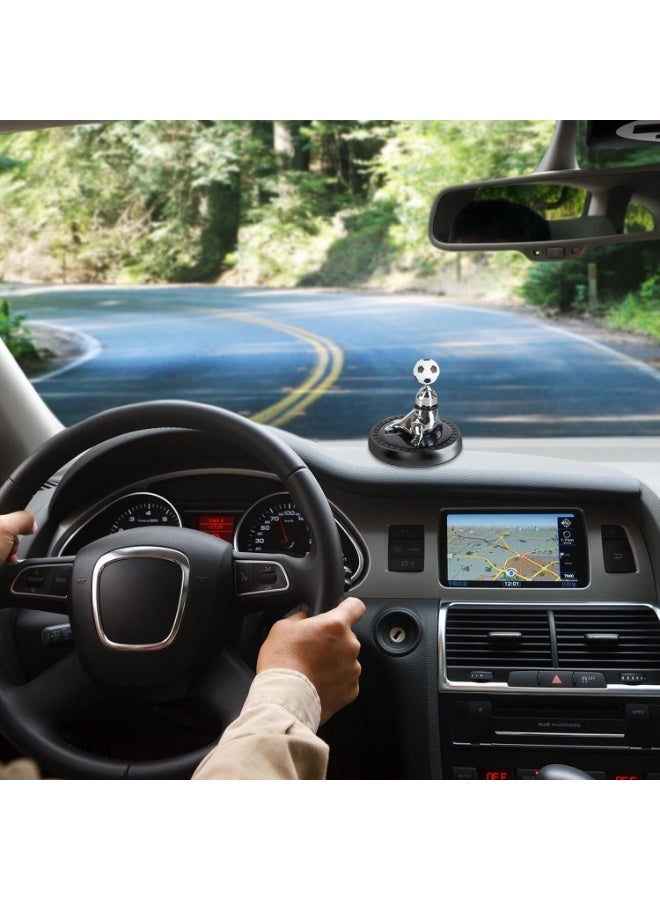 Solar Car Fragrance Sea Lion Play Ball Design, Auto Rotate Car Air Freshener with Solar Energy, Light Sensing Technology, Permanent Magnet Motor, Aromatherapy Ornament for Car - Image 4