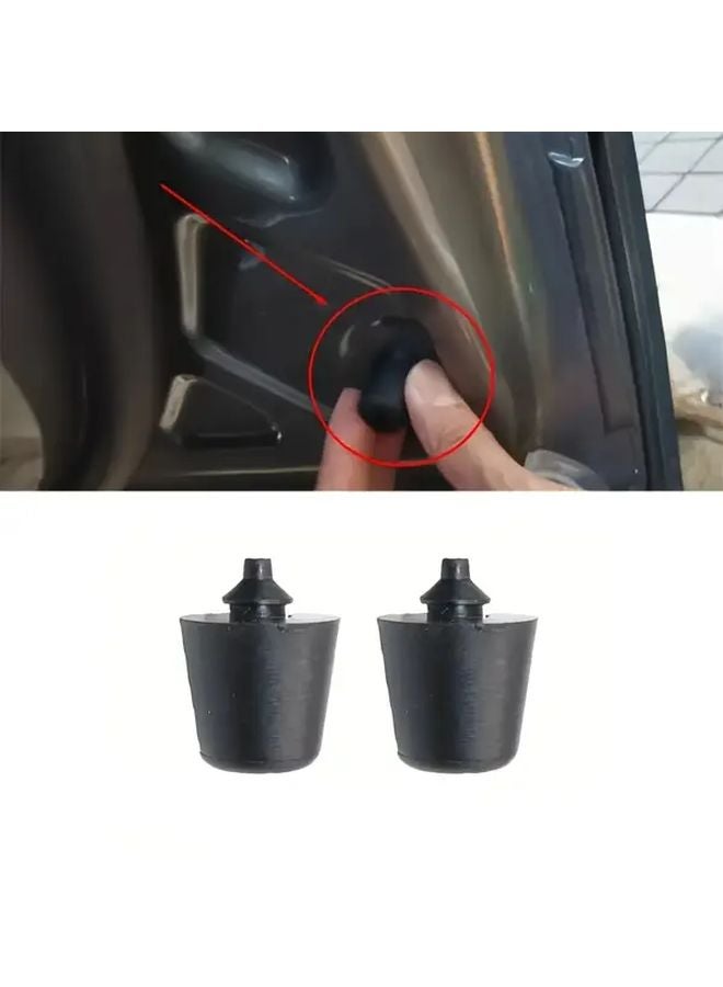 2 Pack Black Car Door Bumper Shock Absorber Pads For Ford EcoSport Anti Collision - Image 1