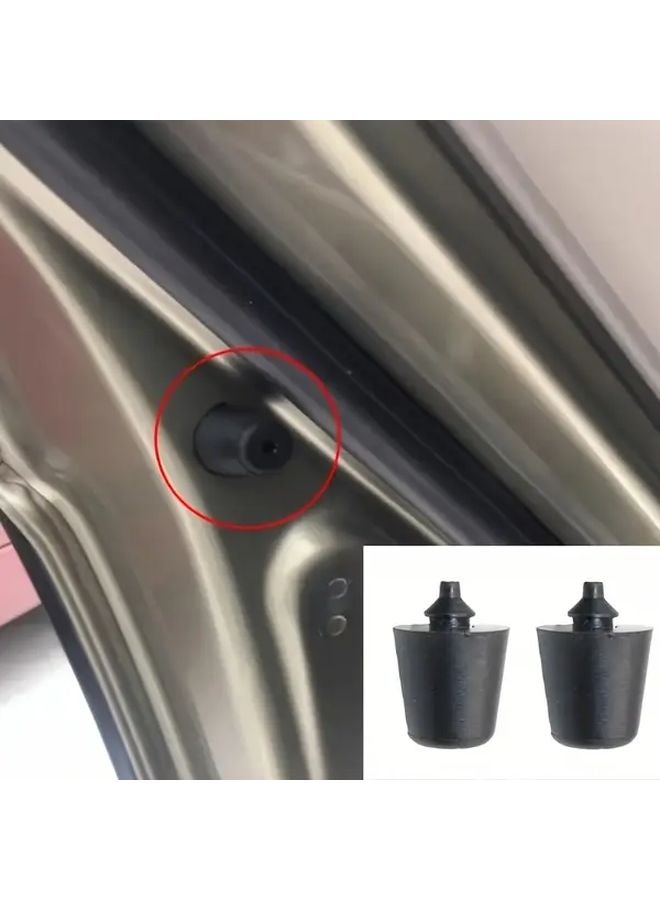 2 Pack Black Car Door Bumper Shock Absorber Pads For Ford EcoSport Anti Collision - Image 5