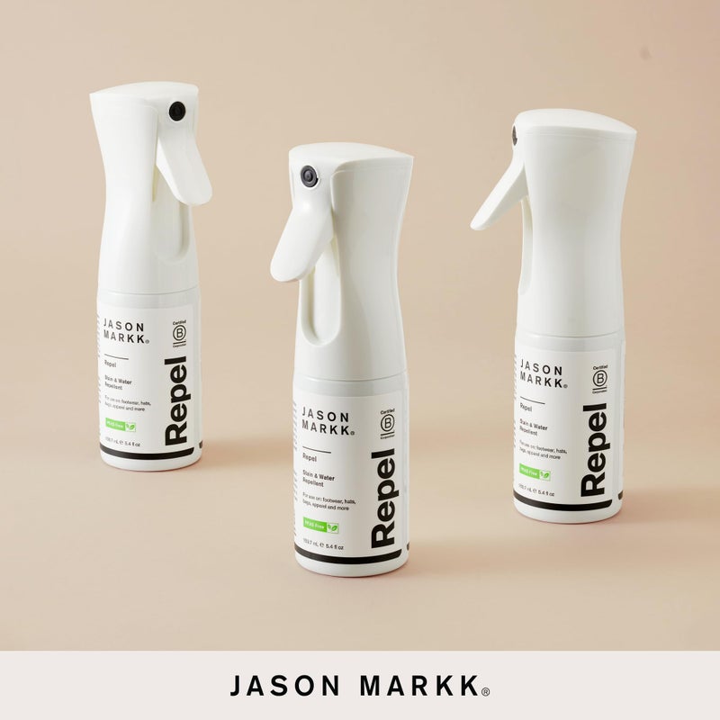 Jason Markk Repel Spray, Shoe Cleaner, Water & Stain Repellent, Non-Aersol, Sneaker Care, Ideal for Footwear, Safe for Leather, Suede, Nubuck, Cotton, Knits, 5.4oz - Image 2