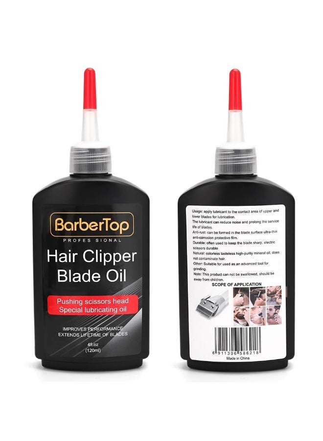 BarberTop Hair Clipper Blade Oil - 4 oz Lubricant for Clippers & Trimmers, Rust Prevention & Blade Care, Enhances Performance & Longevity - Model 3310-300A  - Image 2