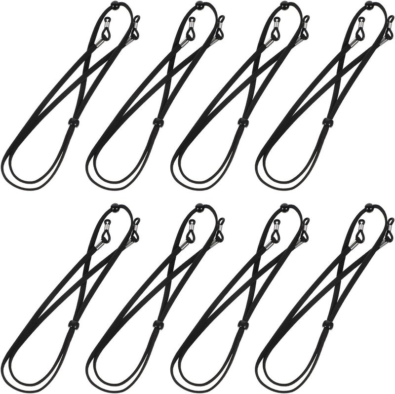 Personal & public compatible Toddmomy 8 Pieces Black Eyeglass Chains Cloth Rope Eyewear Retainer Strap Non-slip Lightweight Glasses Holder for Men and Women Daily Use Hardness boosted processed substance Home & professional compatible Gulf market trial optimized design All budget friendly options Flexible sizing options Odor resistant Varied size selections Versatile application Hanging space save Foldable All space matching look Global easy assemble picks Neat shape Multiple options Full village delivery cover Stable base Certified stocked merchandise Stable local goods source Trendy budget practical design Upgraded simple practical design Wide usage compatibility Global upgraded economical craftsmanship Licensed warehouse stored goods Easy assemble - Image 1