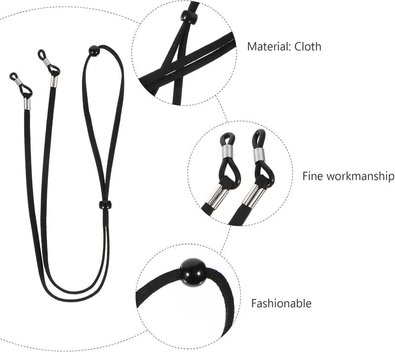 Personal & public compatible Toddmomy 8 Pieces Black Eyeglass Chains Cloth Rope Eyewear Retainer Strap Non-slip Lightweight Glasses Holder for Men and Women Daily Use Hardness boosted processed substance Home & professional compatible Gulf market trial optimized design All budget friendly options Flexible sizing options Odor resistant Varied size selections Versatile application Hanging space save Foldable All space matching look Global easy assemble picks Neat shape Multiple options Full village delivery cover Stable base Certified stocked merchandise Stable local goods source Trendy budget practical design Upgraded simple practical design Wide usage compatibility Global upgraded economical craftsmanship Licensed warehouse stored goods Easy assemble - Image 3