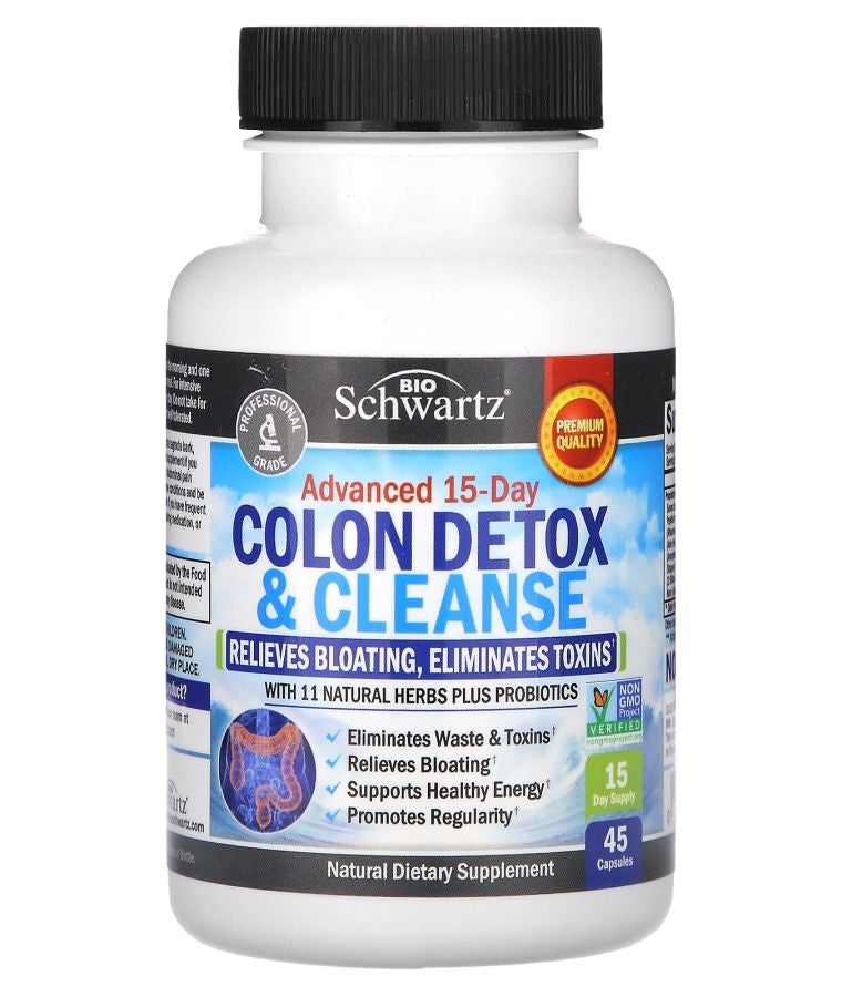 Advanced 15-Day Colon Detox & Cleanse 45 Capsules