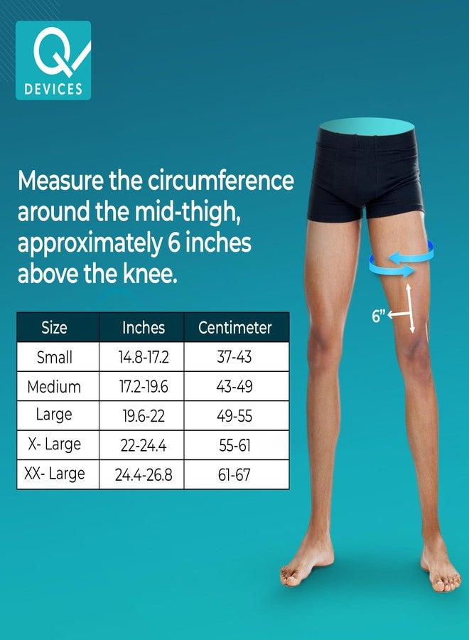 Q DEVICES Long Knee Brace 22" Rigid Support, Immobilizes & Stabilizes Knee, & Relieves Pain With Optimal Comfort, Adjustable Strap, Anti Slip Design, Unisex (L) - Image 3