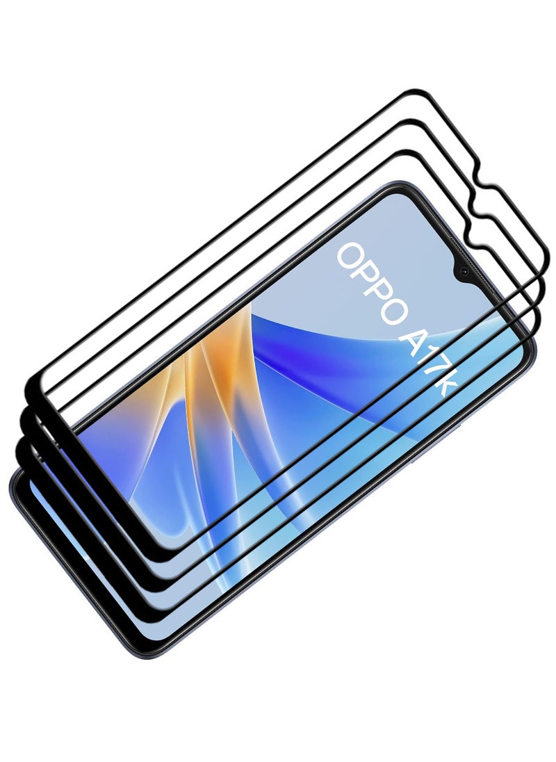 ACLIX 3 Pieces Antistatic ESD Dustproof Premium Quality High Definition Tempered Glass Screen Protector Designed For Oppo A17k - Image 1