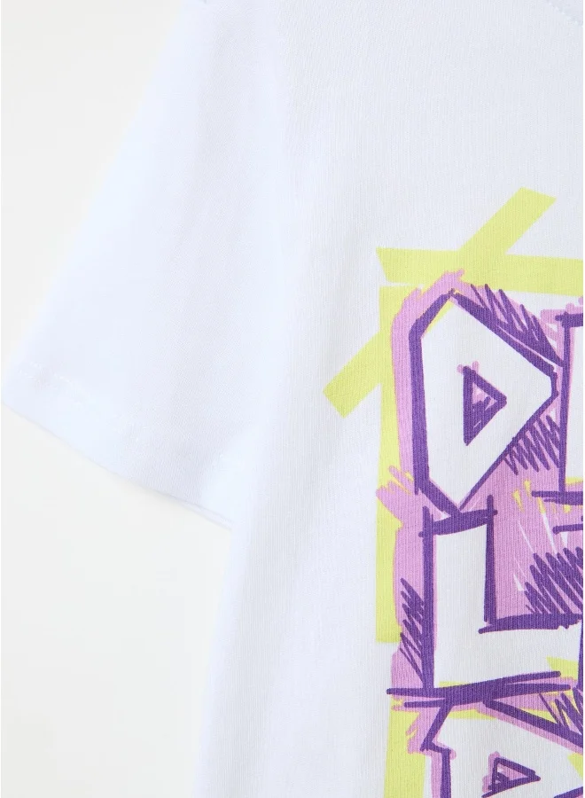 Ovs Printed cotton T-shirt