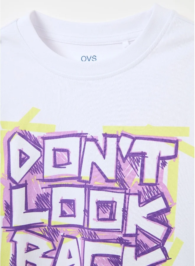Ovs Printed cotton T-shirt