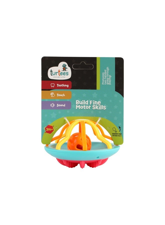 Turtees™ Colorful Attractive Plastic Non-Toxic Rattle & Shake Toy for Babies Fun Time