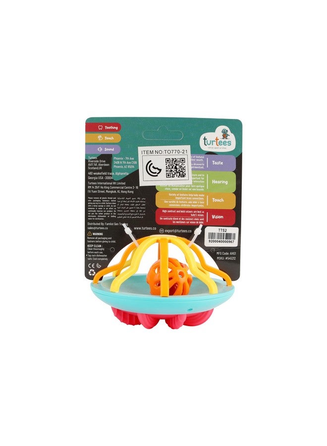 Turtees™ Colorful Attractive Plastic Non-Toxic Rattle & Shake Toy for Babies Fun Time