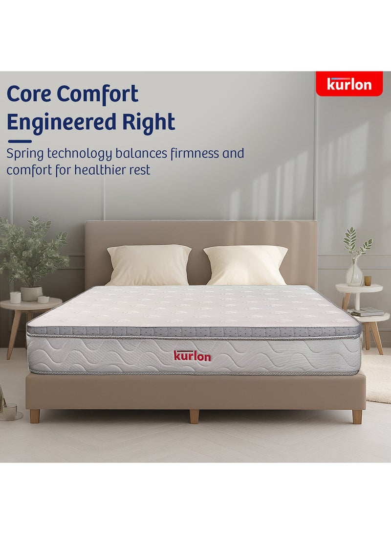 Kurlon Bonnell Institution Spring Mattress Firm Spinal Support|Memory Foam Comfort |Air Flow Technology|  Dual Quilting| Anti-Skid |5-Year Warranty | 200x180x25 - Image 2