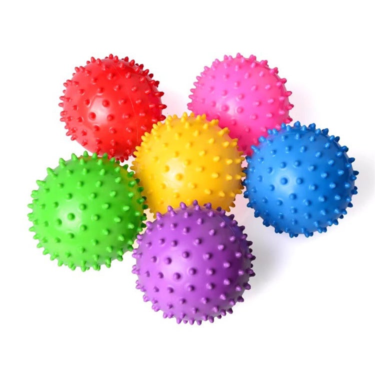 Childrens sensory training equipment granular massage ball massage training ball small massage ball stab ball Red 
