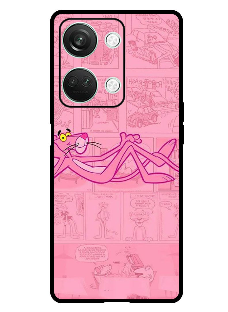 Theodor Protective Case Anti Scratch Shock Proof Bumper Cover For OnePlus Nord 3 Pink Panther - Image 1