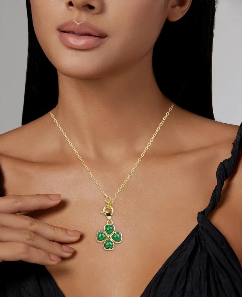 ARGT Necklaces for women, Gold Necklace For Women Rose Necklace With Pendant, Aesthetic Necklace, Preppy Jewelry, Trendy Jewelry, Cute Necklaces For Teens And All Women Necklace - Image 3